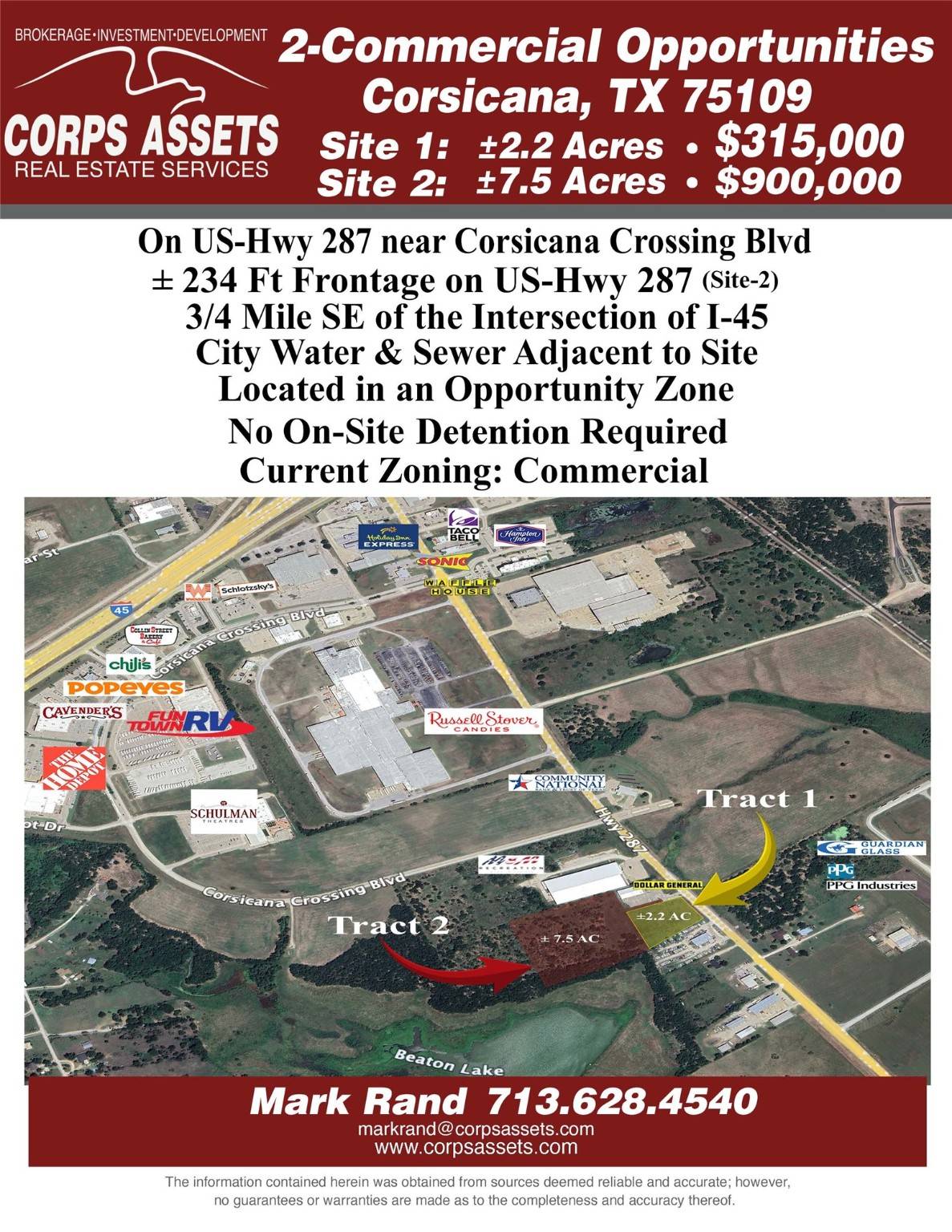 Corsicana, TX 75109,022 NW US HWY 287 HWY NE